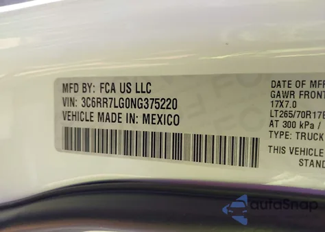 2022 Ram 1500 Classic Slt 4X4 5'7 Box from USA, damaged, VIN 3C6RR7LG0NG375220